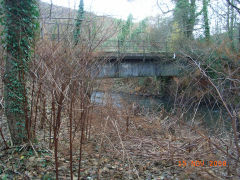 Upper tinplate works, railway bridge to GWR, Abercarn, November 2008
